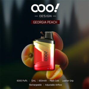 OOO！DESIGN 6000 Puffs POD Descartável com uma experiência excepcional em fluxo de ar ajustável e bobina de malha integrada RAZ CA6000